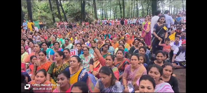 वाढवण बंदर विरोधी कृती समितीचे अध्यक्ष नारायण पाटील यांनी उपस्थितांना मार्गदर्शन केले. ते म्हणाले, प्रभू रामचंद्रांच्या पावन भूमीत ही पंचवीस वर्षांपासून लढाई सुरू झाली. त्यासाठी मुंबईत रस्त्यावरील लढाई सुरू केली मुंबईत एक लाख लोकांचा मोर्चा नेला होता. मतदानावरही बहिष्काराचा निर्णय घेतला, मात्र शासनाकडून त्याची दखल घेतली गेली नाही हे दुर्दैव आहे.