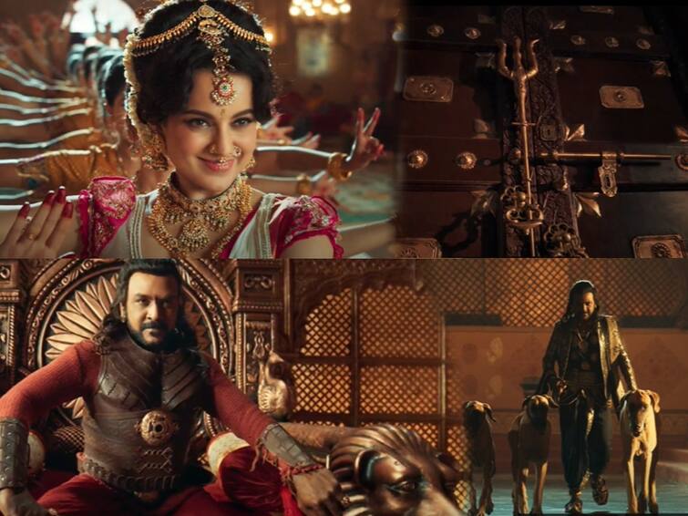 Ragava Lawrence and Kangana Ranaut actions Chandramukhi 2 Trailer out Chandramukhi 2 Trailer: 200 வருட பகை.. வெளியே வந்த பாம்பு.. மிரட்டும் வேட்டையன் ராஜா..  சந்திரமுகி 2 டிரெய்லர் ரிலீஸ்..!