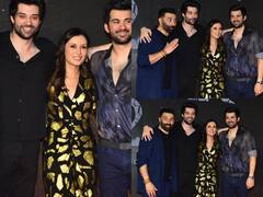 Gadar 2 Success Party: ससुर की फिल्म की सक्सेस पार्टी में दिखा बहू Drisha का ग्लैमरस लुक, पति और देवर की बाहों में बाहें डालकर यूं दिए पोज