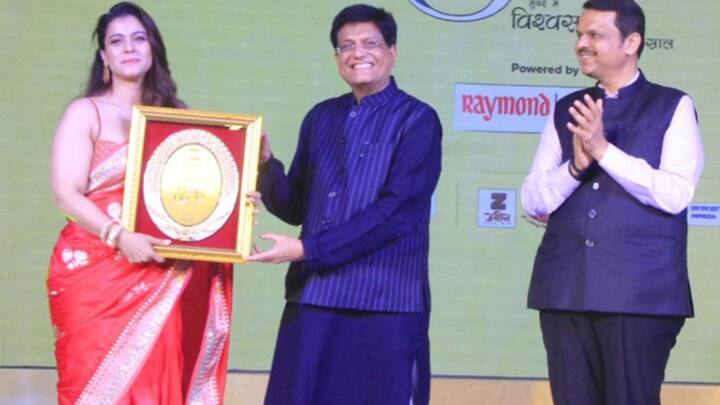 Kajol receives an award for her performance in the web series The Trial: Pyaar, Kaanoon, Dhokha The Trial: 'দ্য ট্রায়াল'-এর মুকুটে নতুন পালক, ভাল অভিনয়ের জন্য় পুরস্কৃত হলেন কাজল