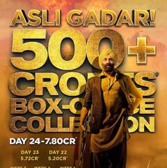 Gadar 2 Box Office Collection Day 25 : 500 ਤੋਂ ਪਾਰ ਹੋਇਆ ਸੰਨੀ ਦਿਓਲ ਦੀ 'ਗਦਰ 2' ਦਾ ਕਲੈਕਸ਼ਨ, 25ਵੇਂ ਦਿਨ ਕਮਾਏ ਇੰਨੇ ਕਰੋੜ