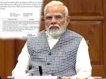 PM Modi Has Not Taken A Single Leave Since 2014, Is Always On Duty PM Modi: 9 ஆண்டுகளில் ஒரு நாள் கூட விடுமுறை எடுக்காத பிரதமர் மோடி! - பிரதமர் அலுவலகம் வெளியிட்ட தகவல்