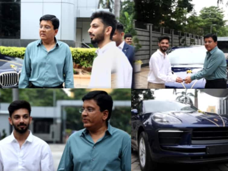 Jailer Grand Success Kalanithi Maran Gifts Brand New Porsche Car to Music Director Anirudh Anirudh Gets Porsche Car:  கலெக்‌ஷனை அள்ளிய ஜெயிலர்.. அனிருத் வீட்டிற்கே வந்த சொகுசு கார்..அசத்திய கலாநிதிமாறன்..!