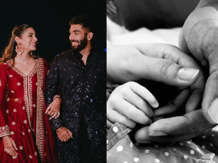 Jasprit Bumrah Wife Sanjana Ganesan have been blessed with a baby boy Jasprit Bumrah Baby: बुमराह झाला 'बाबा'; संजना गणेशन आणि जसप्रीतला पुत्ररत्नाची प्राप्ती, नाव केलं शेअर