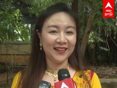 Chinese girl speaking tamil : ”ஸ்டாலினை ரொம்ப பிடிக்கும்” தமிழில் பேசி அசத்தும் சீனப் பெண்