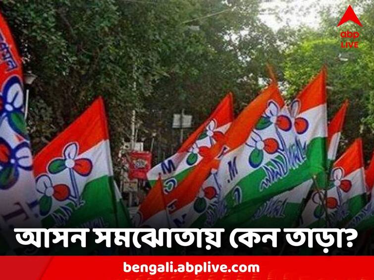 Why is the TMC in a hurry to agree on the 'longer delay'? Start speculation TMC: 'বেশি দেরি করা অর্থহীন' আসন সমঝোতা নিয়ে কেন তাড়া TMC-র? শুরু জল্পনা