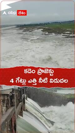 కడెం ప్రాజెక్టు గేట్లు ఎత్తి నీటి విడుదల
