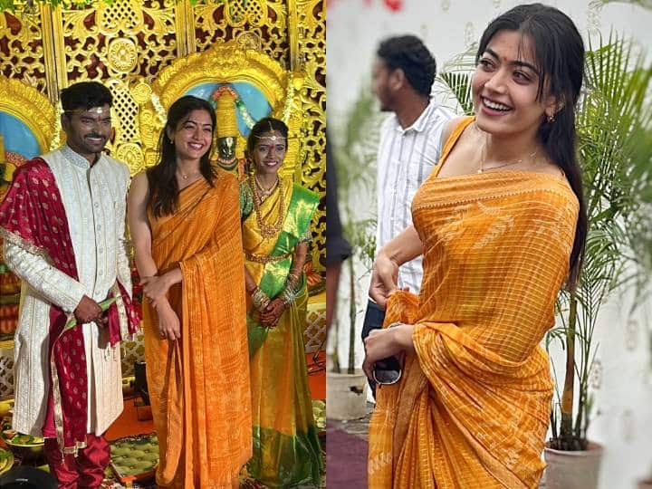 साड़ी पहने अपने असिस्टेंट की शादी में पहुंचीं Rashmika Mandanna, न्यूली वेड कपल ने छुए एक्ट्रेस के पैर, Viral हुआ वीडियो