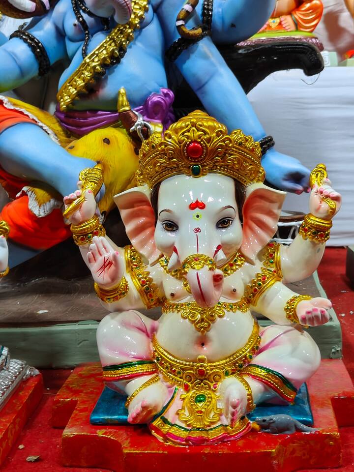 त्यात पर्यावरणपुरक मूर्ती, वेगवेगळ्या प्रकारचे फेटे घालून असलेले गणपती तर कधी इको फ्रेंडली गणपतीच्या शोधात असतात मात्र यंदा बालगणेश  मूर्तीला चांगलीच पसंती मिळत आहे.