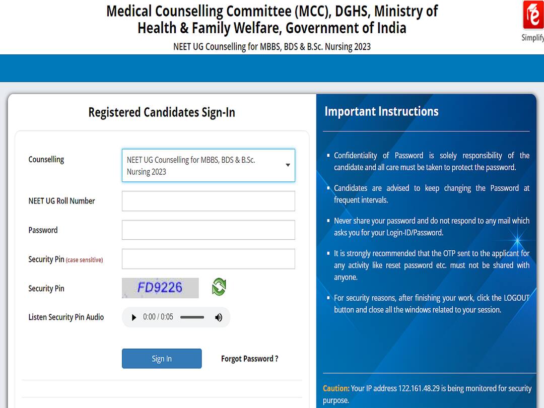 MCC NEET UG Counselling 2023: Round 3 Choice-Filling Ends Today On mcc.nic.in MCC NEET UG Counselling 2023: Round 3 Choice-Filling Ends Today On mcc.nic.in MCC NEET UG Counselling 2023: Round 3 Choice-Filling Ends Today On mcc.nic.in