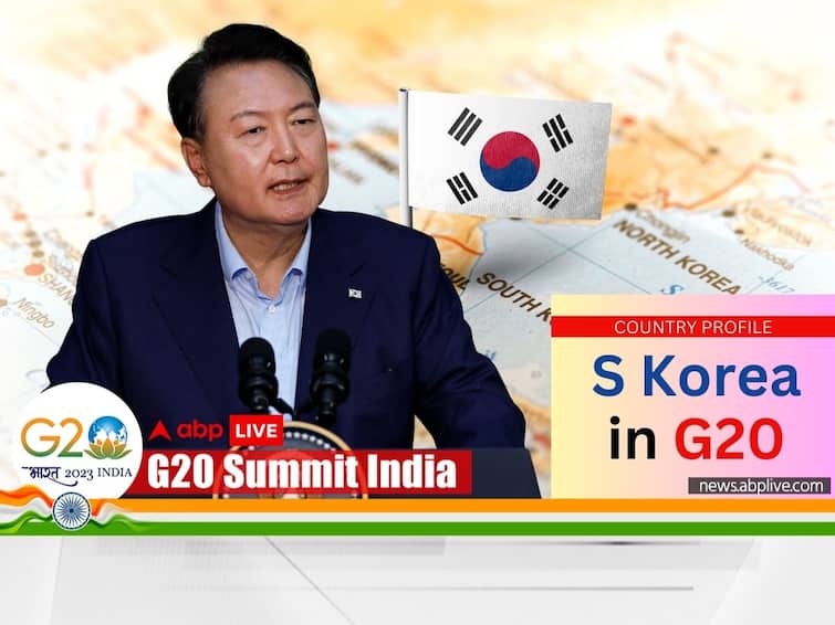 G20 Country South Korea Flag President Yoon Suk Yeol Key Contributor To Global Economic Growth G20 Country Republic of Korea: Key Contributor To Global Economic Growth