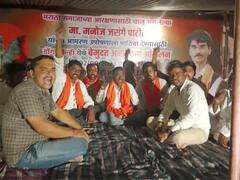 मराठा आरक्षणासाठी बीडच्या पाटोदा तालुक्यातील डोंगरकिनी गावात पाच युवकांचे अन्नत्याग आंदोलन