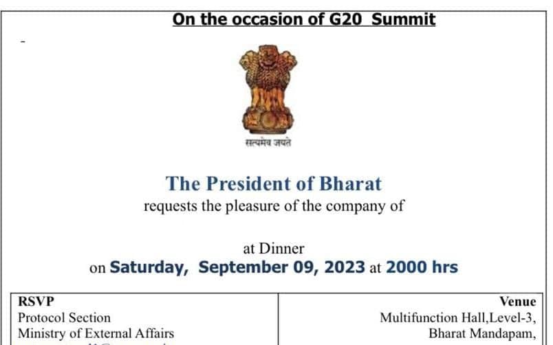 G20 Summit 2023: घटनेतून 'इंडिया' नाव वगळण्याच्या हालचाली? जी-20 डिनरच्या निमंत्रण पत्रिकेवर काँग्रेसचा आक्षेप