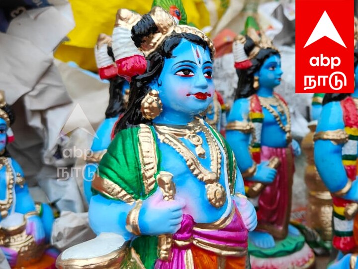 கிருஷ்ண ஜெயந்தி : விழுப்புரத்தில் கிருஷ்ணர் பொம்மைகள் அமோக விற்பனை