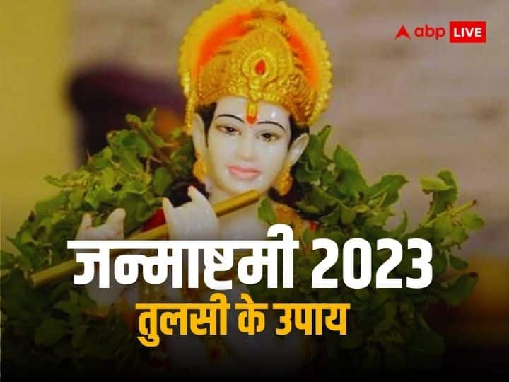 Janmashtami 2023: श्रीकृष्ण को तुलसी अतिप्रिय है. इसलिए उनकी पूजा में तुलसी जरूर चढ़ाई जाती है. जन्माष्टमी पर भगवान को तुलसी चढ़ाने के साथ ही आप इन उपायों को जरूर करें. इससे कष्टों से मुक्ति मिलती है.