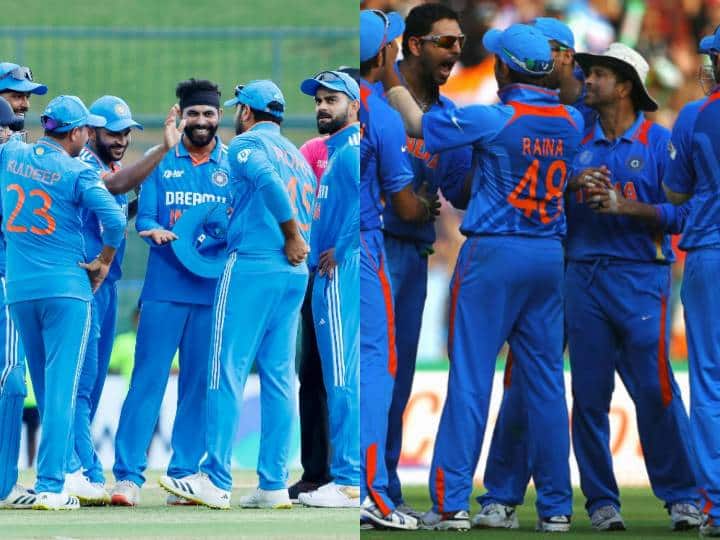 India World Cup Squad 2023 Comparison To 2011 Winning Team Look At How These Teams Fare Compared To Each Other India World Cup Squad: वर्ल्ड कप 2011 की तुलना में कहां कमजोर है 2023 की टीम, दोनों टीमों के बीच यह है बड़ा अंतर