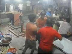 हरदोई में खाने का पैसा मांगने पर दबंगों ने दुकानदार को पीटा, सीसीटीवी में कैद हुई घटना