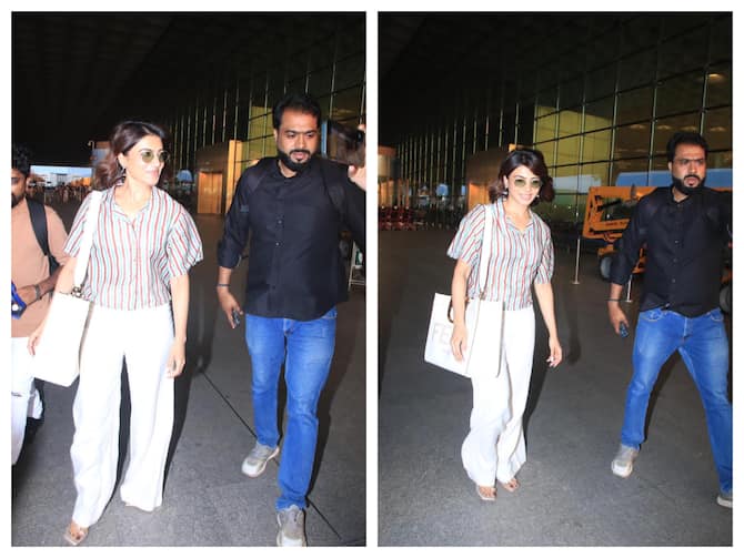 Events - Spotted Samantha At Mumbai Airport Movie Launch and Press Meet  photos, images, gallery, clips and actors actress stills 