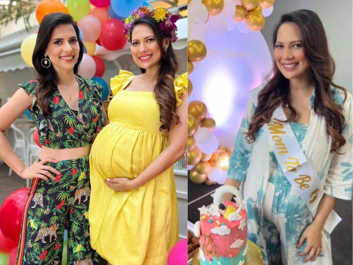 Rochelle Rao baby shower actress showed special moments to the fans Rochelle Rao की हुई गोद भराई, एक्ट्रेस ने बेबी शॉवर पार्टी की वीडियो शेयर कर फैंस को दिखाए खास पल
