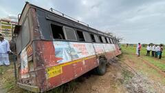 Malegaon Accident : मालेगावात मळगाव-नांदगाव बस उलटली, 30 ते 35 शाळकरी मुलं जखमी
