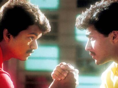 Vijay  Suriya Simran Kowsalya Starrer Nerukku Ner Movie completed 26 years 26 Years Nerukku Ner: விலகிய அஜித்.. விஜய்யுடன் கைகோர்த்த சூர்யா.. ‘நேருக்கு நேர்’ ரிலீசாகி 26 வருஷமாச்சு..!