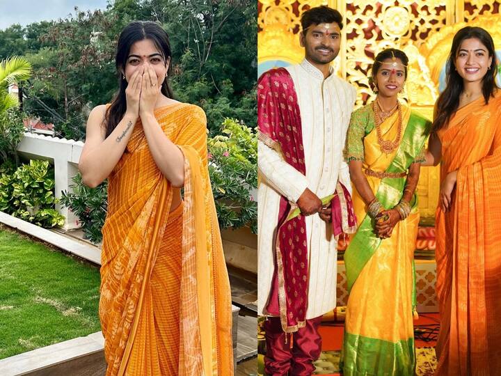 Rashmika Mandanna : இவரின் உதவியாளரான சாய் என்பவரின் திருமண நிகழ்ச்சிக்கு மஞ்சள் நிற சேலை அணிந்து சென்று அனைவரின் கவனத்தையும் ஈர்த்தார்.