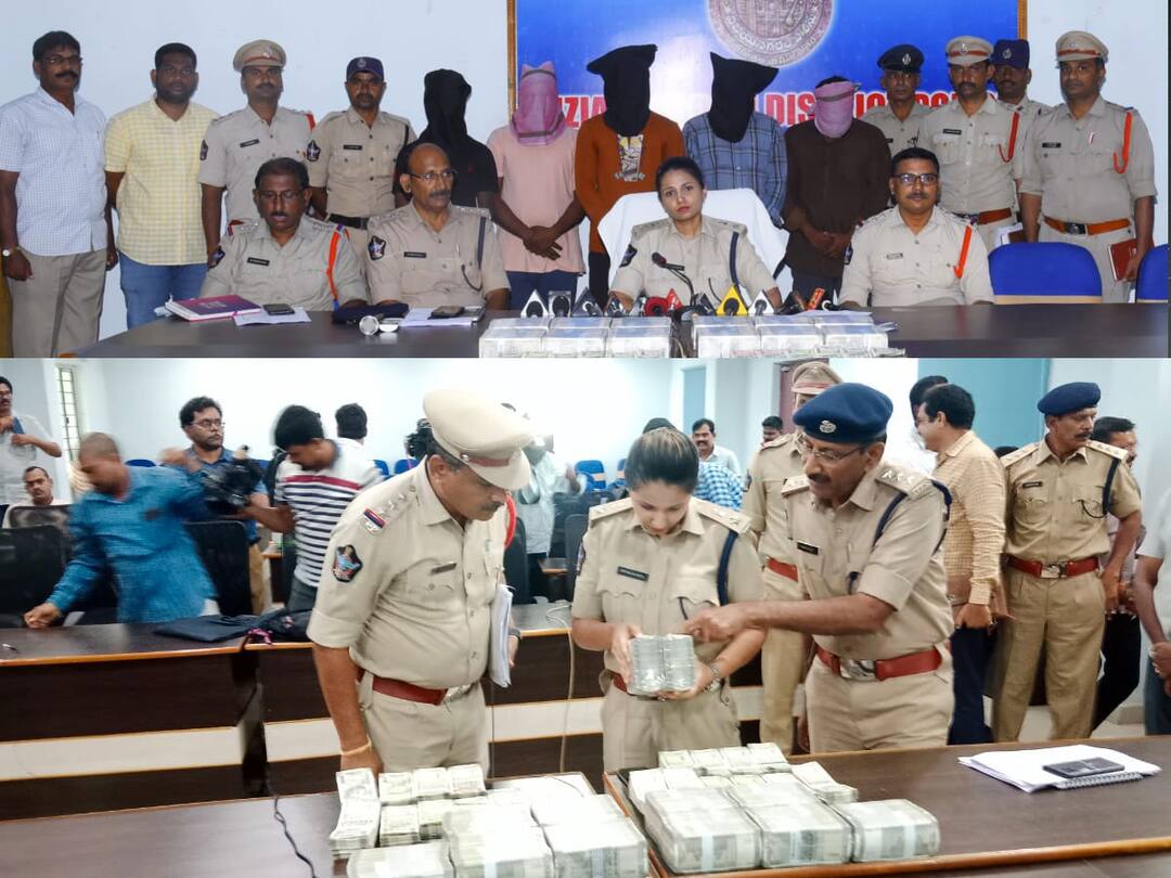 5 Held For Robbing Rs 1.4 cr From Custodians Of ATM Cash Deposit Company In Vizianagaram Vizianagaram Crime News: వామ్మో ఇది మమూలు స్కెచ్ కాదు, సినిమా స్టైల్లో రూ.1.40 కోట్లు కాజేశారు