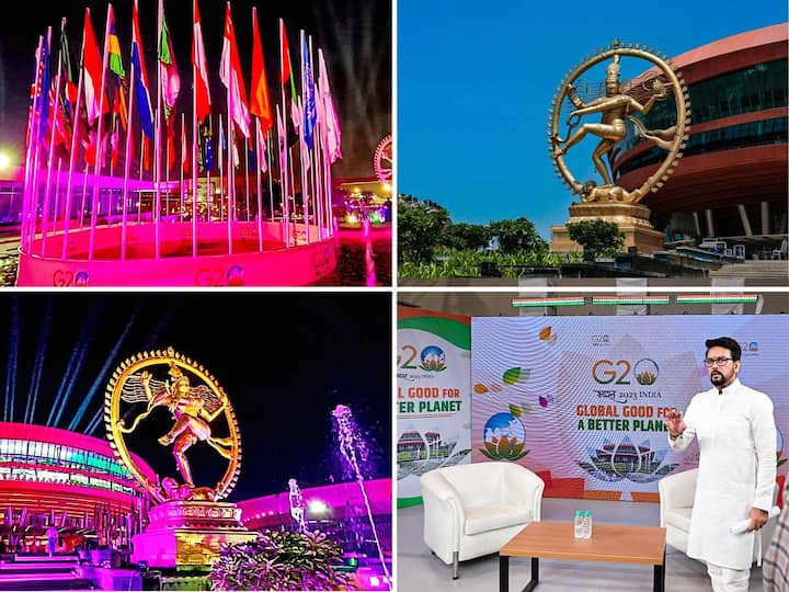 The world’s tallest Nataraja statue can be seen in front of the grand Bharat Mandapam in Delhi, which will be hosting the historic G20 Summit. The 27-foot-tall statue was built in a record 7 months.