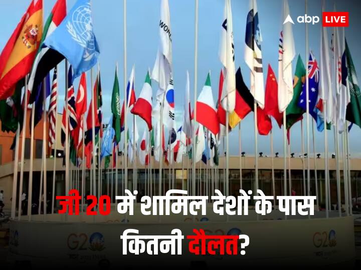 G20 Summit 2023: जी-20 देशों के पास कितनी दौलत है, जानें हर देश की जीडीपी एक क्लिक में G20 Summit 2023 India G20 countries net worth how much rich member of G20 group including US India Russia China G20 Summit 2023: जी-20 देशों के पास कितनी दौलत है, जानें हर देश की जीडीपी एक क्लिक में