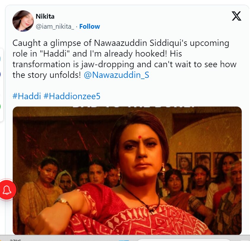 Haddi Twitter Review: 'হাড্ডি'তে রূপান্তরকামীর চরিত্রে নজর কাড়লেন নওয়াজ, প্রশংসায় ভরালেন অনুরাগীরা