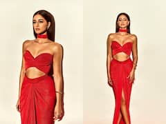 Ananya Panday Makes A Style Statement In Red Co-Ord Set - SEE PICS