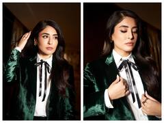 Kritika Kamra Slays In A Pantsuit For Bambai Meri Jaan Promotions