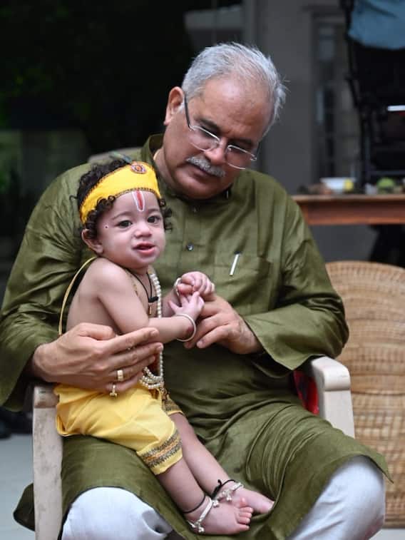 CM बघेल ने ऐसे मनाई जन्माष्टमी