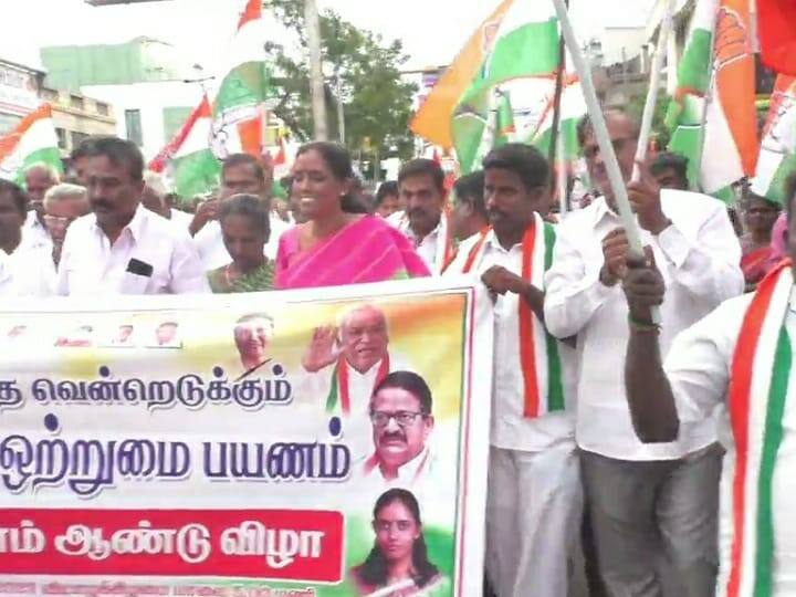 Rahul Gandhi Walk is a procession to mark one year anniversary TNN ராகுல் நடைபயணத்தின் விளைவாக இந்தியா கூட்டணி என்ற சூழல் உருவாகியுள்ளது - எம்.பி. ஜோதிமணி
