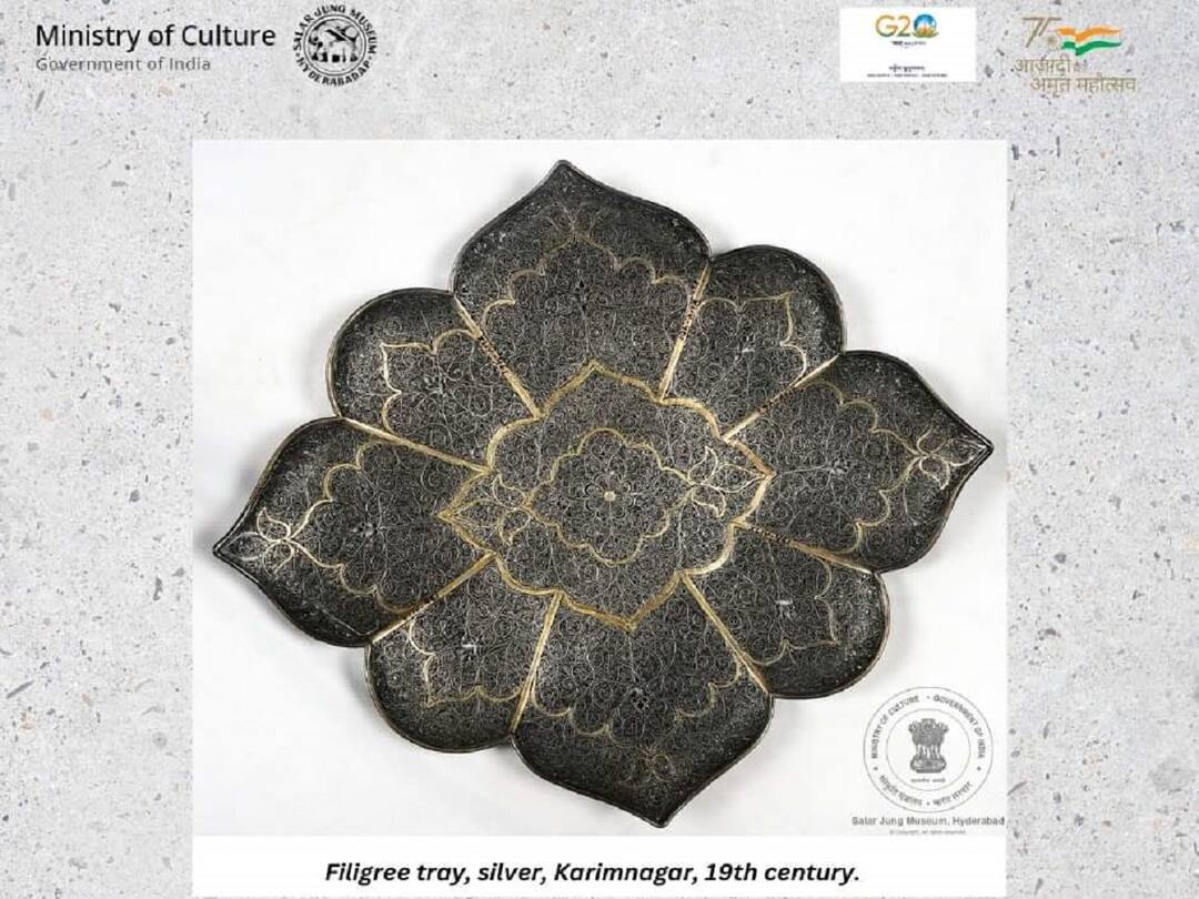 Karimnagar: కరీంనగర్ కళాకారులకు జీ-20 సదస్సులో అరుదైన గుర్తింపు karimnagar silver filigree artists gets stall in G 20 summit 2023 india Karimnagar: కరీంనగర్ కళాకారులకు జీ-20 సదస్సులో అరుదైన గుర్తింపు