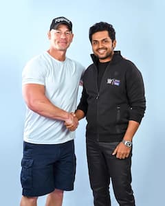 WWE Super Star John Cena in Hyderabad | హైదరాబాద్ లో అడుగుపెట్టిన John cena | ABP Desam