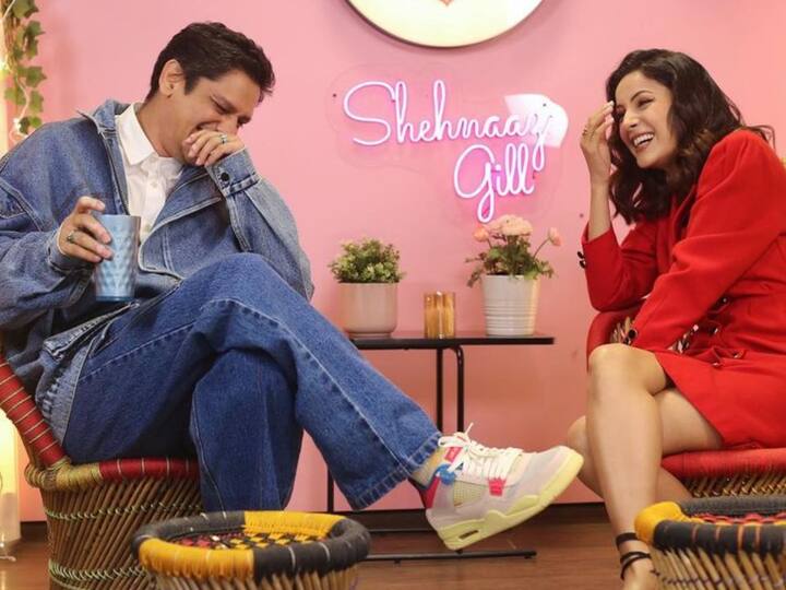 On Friday, Shehnaaz Gill surprised everyone by posting pictures with handsome Vijay Varma.