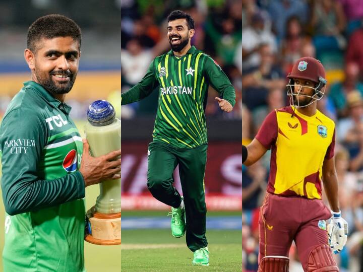 ICC Men's Player of the Month nominees for August Babar Azam Shadab Khan And Nicholas Pooran ICC अवार्ड के लिए बाबर आजम और शादाब खान आमने-सामने, रेस में निकोलस पूरन भी शामिल