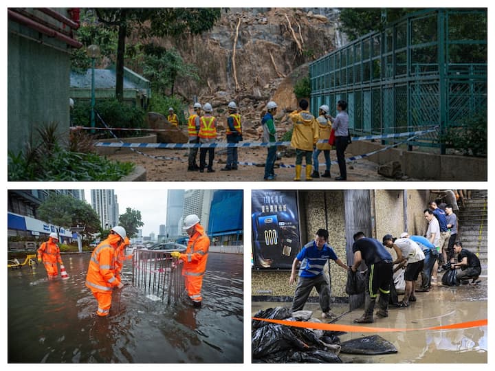 The highest rain since records began 140 years ago soaked Asia's financial hub Hong Kong on Friday, killing two people and wounding more than 100, according to media reports.
