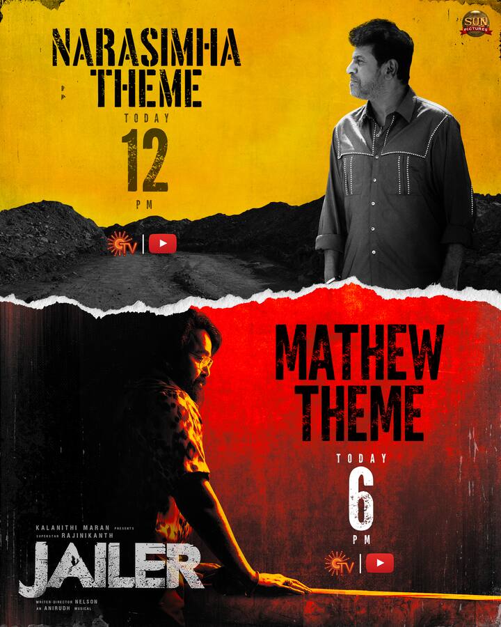 தற்போது, நரசிம்மா தீம் மியூசிக் மதியம் 12 மணிக்கும் மேத்யூவின் தீம் மியூசிக் மாலை 6 மணிக்கும் வெளியாகும் என்ற அறிவிப்பு வந்துள்ளது