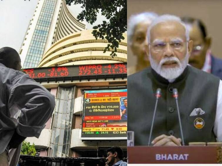 G20 Summit: indian stock market hits record $3.8 trillion market moment as G-20 leaders fly in G20 Summit: அப்படி போடு..! எகிறிய இந்திய பங்குச் சந்தை.. மொத்த மதிப்பு ரூ.3 கோடியே 15 லட்சம் கோடியாம்.. குவியும் முதலீடு