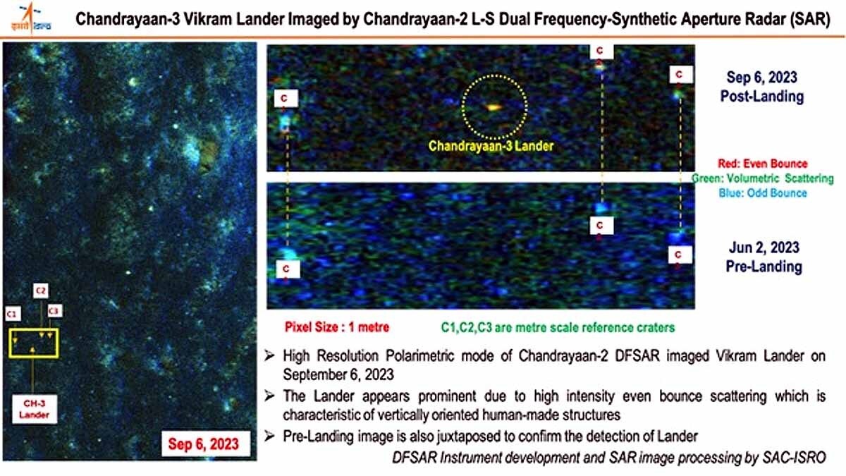 Chandrayaan 3 New Image: અત્યારે કેવું દેખાય છે Vikram Lander, ચંદ્રયાન-2ના ઓર્બિટરે ખેંચી તસવીર