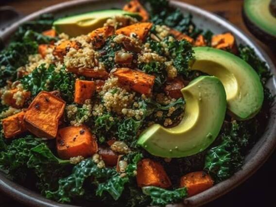 Sweet Potato Salad: शकरकंद में होता है भरपूर फाइबर, डायबिटीज के मरीजों के लिए है फायदेमंद Sweet Potato Salad: शकरकंद में होता है भरपूर फाइबर, डायबिटीज के मरीजों के लिए है फायदेमंद