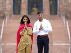 Rishi Sunak's Day Out In Delhi: UK PM Visits Akshardham Temple With Wife Akshata Murthy. In Pics