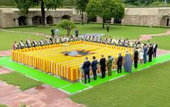 G20 Summit: রাজঘাটে শ্রদ্ধাজ্ঞাপন রাষ্ট্রনেতাদের, খালি পায়ে মোদি-সুনক