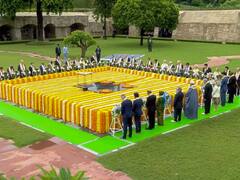 G20 Summit 2023: बाइडेन समेत दुनिया के टॉप लीडर्स पहुंचे राजघाट, महात्मा गांधी को दी श्रद्धांजलि, पीएम मोदी ने किया स्वागत, देखें तस्वीरें