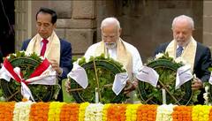 G20 leaders visit Rajghat: जी-20 च्या निमित्ताने सर्व राष्ट्रप्रमुख राजघाटावर महात्मा गांधींच्या स्मृतिस्थळावर नतमस्तक