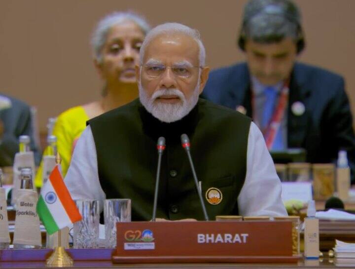 G20 Summit 2023 Delhi PM Modi on Summit last day said Swasti Astu Vishwa and handed over G20 presidency to Brazil G20 Summit India: 'स्वस्ति अस्तु विश्व', शांति के इस मैसेज के साथ पीएम मोदी ने किया जी-20 समिट का समापन, ब्राजील को सौंपी अध्यक्षता