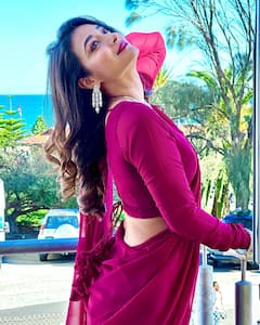 మెరూన్ చీరలో మెరిసిపోతున్న భాను - లేటెస్ట్ ఫోటోలు చూశారా?