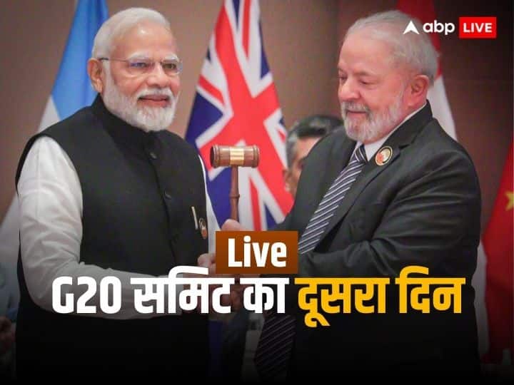 G20 Summit 2023 Live Updates India PM Modi Joe Biden G20 Dinner Delhi Declaration Videos Photos China Russia G20 Summit 2023 Highlights: 'भारत-यूएस की साझेदारी महात्मा गांधी के सिद्धांत पर', बोले जो बाइडेन, राजघाट ले जाने के लिए पीएम मोदी को कहा थैंक्यू